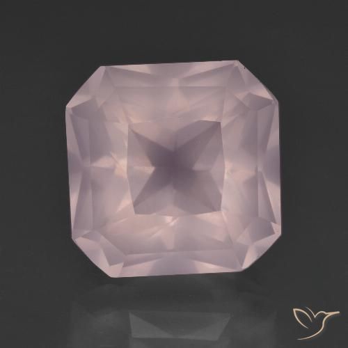 9.33ct Natural rosa rosa Quartzo Rosa, Corte Esmeralda, Transparente