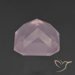 Quartzo Rosa rosa rosa Natural 9.33ct, Corte Octógono / Esmeralda, Transparente
