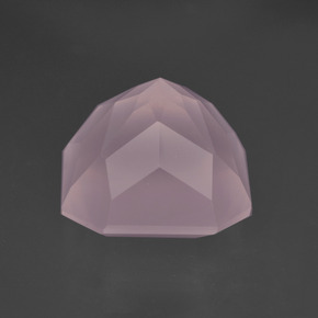 Quartzo rosa rosa natural 9,56ct, corte esmeralda, transparente