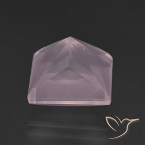 Quartzo Rosa Luz rosa Natural 9.15ct, Quadrado, Transparente