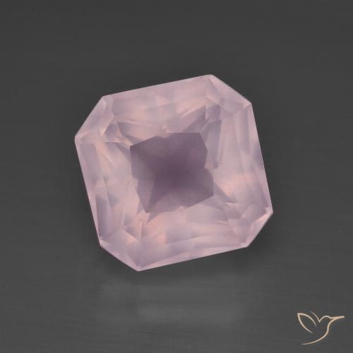 5.75ct Natural Rosa chiclete Quartzo Rosa, Corte Esmeralda, Transparente