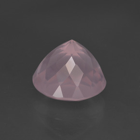 Quartzo rosa rosa natural 4,30ct, corte redondo, transparente