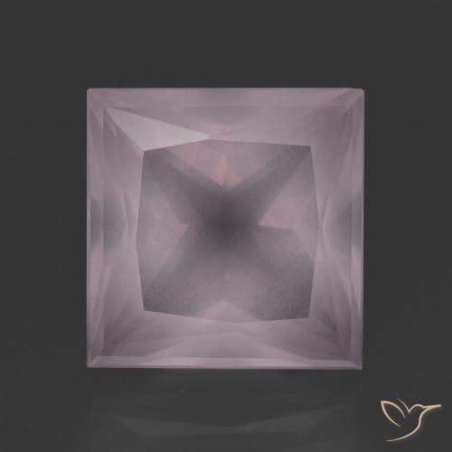 7.81ct Natural Rosa Claro Rosa Quartzo Rosa, Quadrado, Transparente