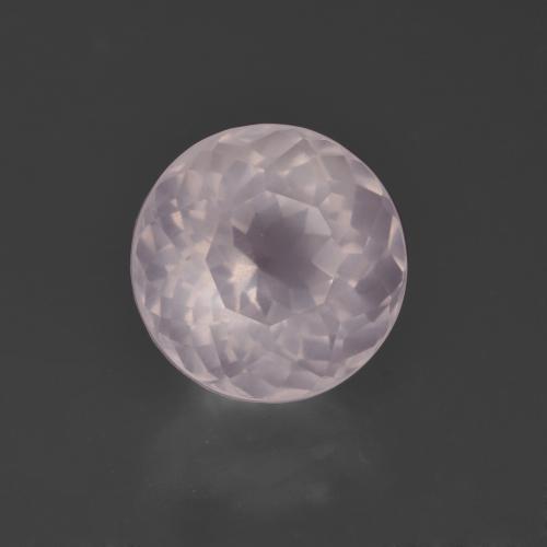 Quartzo Rosa Rosa Rosa bem claro Natural 4.91ct, Corte Redondo, Transparente