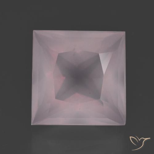 7.70ct Natural Rosa Claro Rosa Quartzo Rosa, Quadrado, Transparente