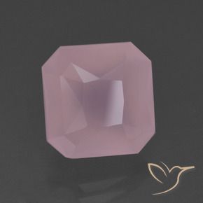 Quartzo Rosa rosa médio Natural 6.36ct, Corte Octógono / Esmeralda, Transparente