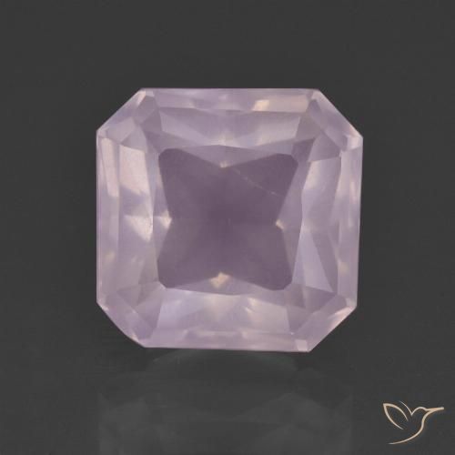 6.62ct Natural Luz rosa Quartzo Rosa, Corte Esmeralda, Transparente