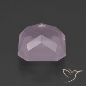 Quartzo Rosa Luz rosa Natural 6.62ct, Corte Octógono / Esmeralda, Transparente