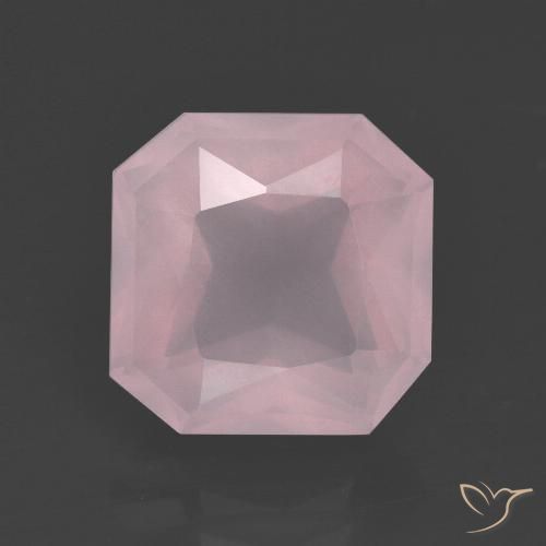 5.34ct Natural Rosa Claro Rosa Quartzo Rosa, Corte Esmeralda, Transparente