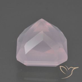 Quartzo Rosa Rosa chiclete Natural 7.36ct, Corte Octógono / Esmeralda, Transparente