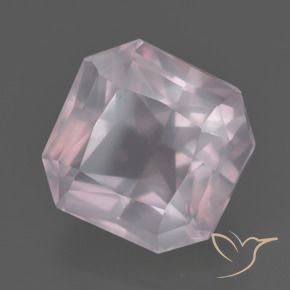 Quartzo Rosa rosa rosa Natural 7.83ct, Corte Octógono / Esmeralda, Transparente