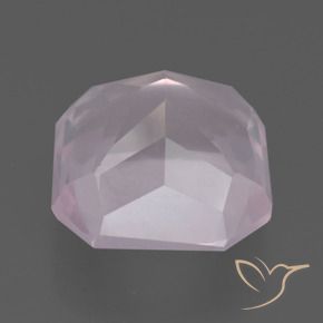 Quartzo Rosa rosa rosa Natural 7.83ct, Corte Octógono / Esmeralda, Transparente