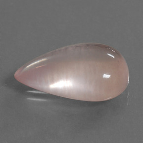 Quartzo rosa rosa natural 13,10ct, formato de pêra, transparente
