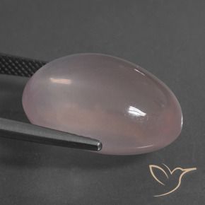 Quartzo Rosa Luz rosa Natural 22.01ct, oval, Transparente