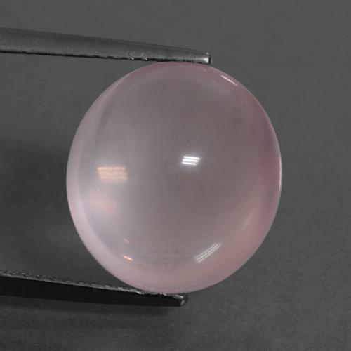 Quartzo rosa rosa natural 12,21ct, corte oval, transparente