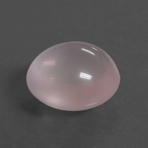 Quartzo rosa rosa natural 12,21ct, corte oval, transparente