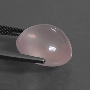 Quartzo rosa rosa natural 12,21ct, corte oval, transparente