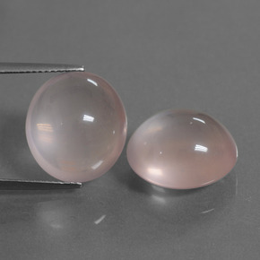 Pedras preciosas de Quartzo Rosa rosa médio natural de 26.24 ct, Corte Oval, Transparente