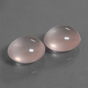 Pedras preciosas de Quartzo Rosa rosa médio natural de 26.24 ct, Corte Oval, Transparente