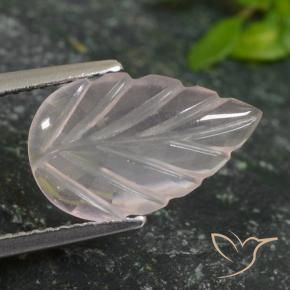 Quartzo Rosa Rosa Flamingo Natural 2.66ct, Flor cortada, Transparente