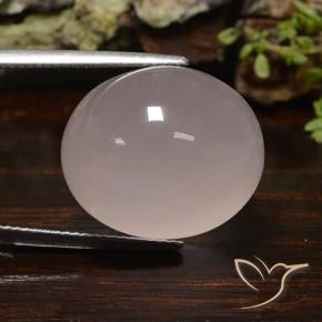 Quartzo Rosa Luz rosa Natural 31.95ct, oval, Translúcido