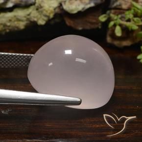 Quartzo Rosa Luz rosa Natural 31.95ct, oval, Translúcido