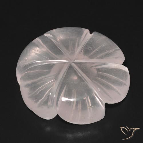 Quartzo Rosa Rosa Flamingo Natural 15.54ct, Flor cortada, Transparente