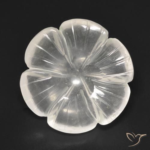 10.91ct Natural Rosa bem claro Quartzo Rosa, Flor cortada, Transparente