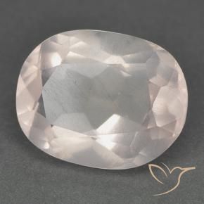 Quartzo Rosa Rosa Médio Claro Natural 6.35ct, oval, Transparente