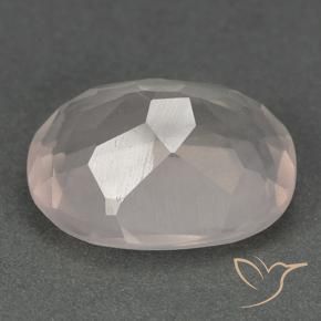 Quartzo Rosa Rosa Médio Claro Natural 6.35ct, oval, Transparente