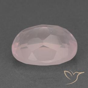 Quartzo Rosa Coral Rosa Natural 10.79ct, oval, Transparente