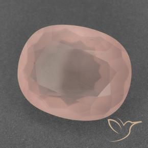 Quartzo Rosa Rosa salmão Natural 10.02ct, oval, Transparente