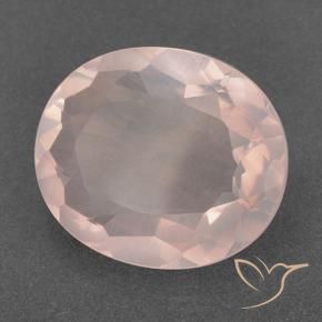 Quartzo Rosa rosa rosa Natural 13.18ct, oval, Transparente