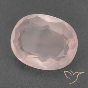 Quartzo Rosa Coral Rosa Natural 11.99ct, oval, Transparente