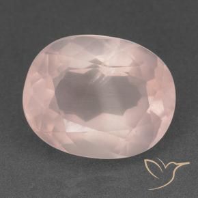 Quartzo Rosa Luz rosa Natural 15.81ct, oval, Transparente