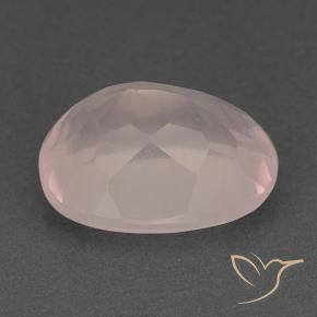 Quartzo Rosa Luz rosa Natural 15.81ct, oval, Transparente