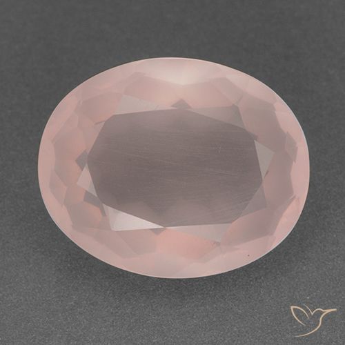 18.51ct Natural Rosa coral claro Quartzo Rosa, oval, Transparente