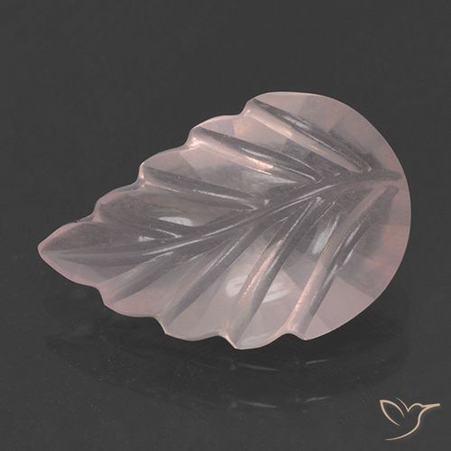 2.58ct Natural Luz rosa Quartzo Rosa, Flor cortada, Transparente