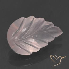 Quartzo Rosa Luz rosa Natural 2.58ct, Flor cortada, Transparente