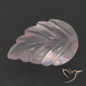 Quartzo Rosa Rosa coral claro Natural 2.62ct, Flor cortada, Transparente