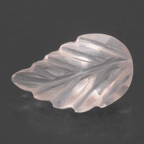 Quartzo rosa rosa natural 1,47ct, corte flor, transparente