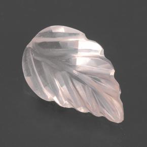 Quartzo rosa rosa natural 1,47ct, corte flor, transparente