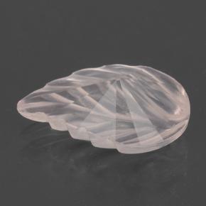 Quartzo rosa rosa natural 1,47ct, corte flor, transparente