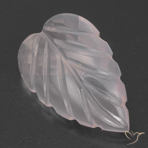 Quartzo rosa rosa natural 2,62ct, corte flor, transparente