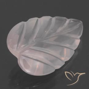 Quartzo rosa rosa natural 2,62ct, corte flor, transparente
