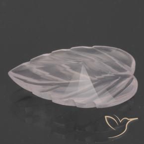 Quartzo rosa rosa natural 2,62ct, corte flor, transparente