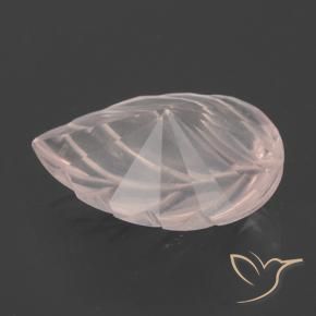 Quartzo Rosa Rosa Rosa bem claro Natural 2.73ct, Flor cortada, Transparente
