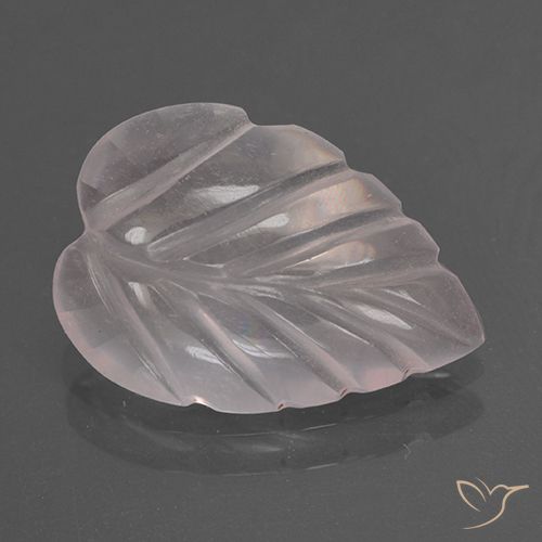 2.34ct Natural Luz rosa Quartzo Rosa, Flor cortada, Transparente
