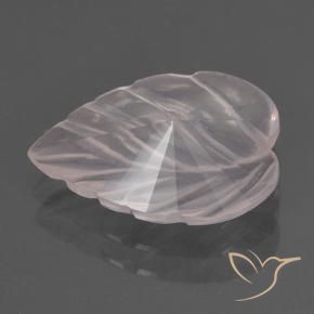 Quartzo Rosa Luz rosa Natural 2.34ct, Flor cortada, Transparente