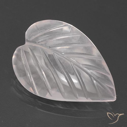 2.79ct Natural Rosa Rosa bem claro Quartzo Rosa, Flor cortada, Transparente